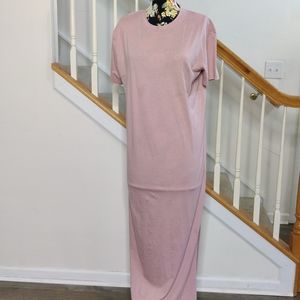 Missguided Pink Long Tshirt Dress